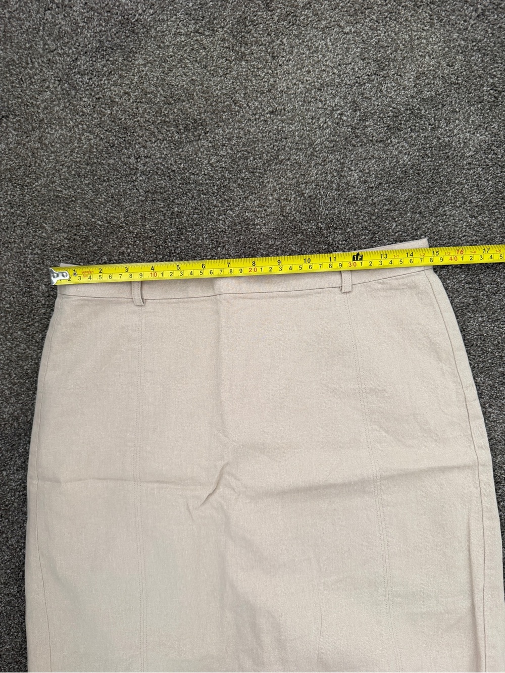 Banana Republic Tan Belted Linen-Blend Mini Skirt - Picture 5 of 6